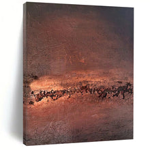 Load image into Gallery viewer, Reddish - Brown Cracked Abstract Art for Rustic - themed Restaurant & Art - focused Historic Home LargeART0953