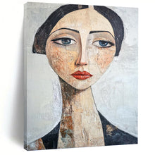 Load image into Gallery viewer, “Abstract Woman’s Portrait” - Modern Figurative Art on Canvas DKH1654