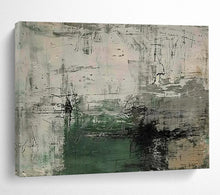 Load image into Gallery viewer, Grey & Green Abstract - Modern Home Office Art LargeART1577