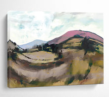 Load image into Gallery viewer, Colorful Rolling Hills Landscape Abstract acrylic painting DLZ126
