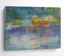 Load image into Gallery viewer, Rainbow - Hued Abstract Landscape Painting for Art - Loving Home & Community Center DKH188