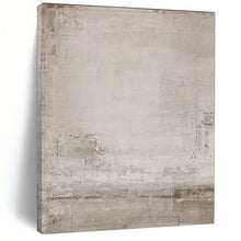 Load image into Gallery viewer, Light Neutral Textured Abstract with Details Art for Minimalist Bedroom & Calm Reading Nook LargeART0971