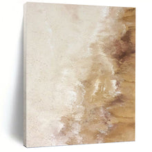 Load image into Gallery viewer, “Soft Beige Textured Dreams” - Beige, Brown Abstract Art on Canvas DKH1230