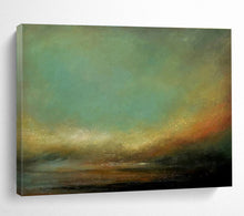 Load image into Gallery viewer, Abstract Landscape Painting on Canvas - “Ethereal Dusk” DKH778