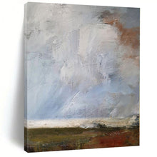 Load image into Gallery viewer, Abstract Landscape with Textures Abstract Canvas Painting, Suited for Rustic Home Office & Nature - Inspired Lounge LargeART1140