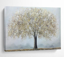Load image into Gallery viewer, Golden Tree Impasto - Elegant Living Room Art LargeART1526