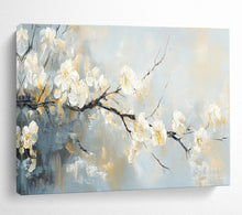 Load image into Gallery viewer, Soft - Toned “Blossom Branch” Painting on Canvas, Serene Floral Decor DKH805
