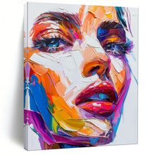 Load image into Gallery viewer, Colorful Portrait Abstract Painting, Perfect for Modern Living Room & Art Gallery Feature Wall LargeART1870
