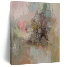Load image into Gallery viewer, Soft - Toned Floral Abstract Canvas Painting, Great for Bohemian Bedroom & Relaxing Lounge LargeART1167