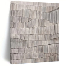Load image into Gallery viewer, “Gray Textured Waves” Abstract Painting on Canvas, Industrial - Chic Decor DKH1031