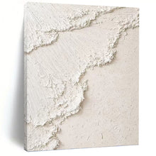 Load image into Gallery viewer, “White Textured Abstraction” - Minimalist Plaster - like Art on Canvas DKH1492