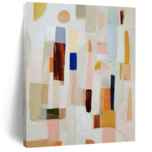 Load image into Gallery viewer, Colorful Geometric Collage Acrylic Art - Suited for Creative Studio & Playful Kids’ Room LargeART0659