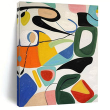 Load image into Gallery viewer, Colorful Abstract Shapes Collage Acrylic Art - Suited for Playful Kids’ Playroom & Bohemian - style Studio LargeART0635