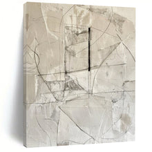 Load image into Gallery viewer, “Monochrome Abstract Composition” - Black and White Geometric Abstract Acrylic, Ideal for Modern Office and Art Gallery DTP001