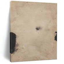 Load image into Gallery viewer, “Ethereal Beige and Black” - Monochromatic Abstract Art on Canvas DKH1421