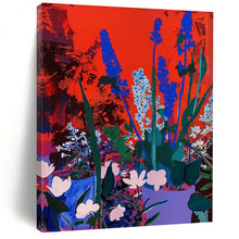 Load image into Gallery viewer, “Bold Color - Contrast Flower Garden” – Vibrant Floral Painting with Striking Color Choices DTP100