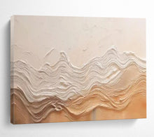 Load image into Gallery viewer, Hand - painted Textured Wavy Relief Acrylic Art for Minimalist Living Room Accents LargeART1695