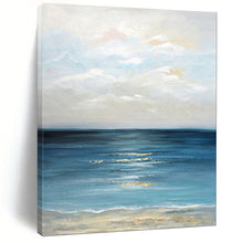Load image into Gallery viewer, Calm Sea at Sunset Abstract Landscape, Suited for Coastal Bedroom & Relaxing Balcony LargeART2020