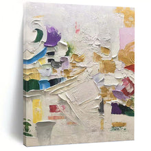 Load image into Gallery viewer, “Colorful Palette Knife Chaos” Abstract Painting on Canvas, Creative Studio Decor DKH1035
