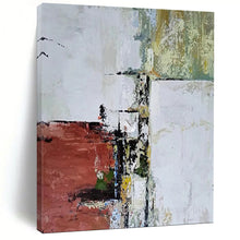 Load image into Gallery viewer, Urban Fragments - Red and Gray Abstract Acrylic, Fit for Industrial - Style Lofts and City - Themed Restaurants DTP039