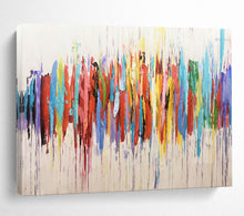Load image into Gallery viewer, “Colorful Dripping Strokes” - Abstract Acrylic Painting with Vivid Hues, Ideal for Art Gallery and Studio DLZ211