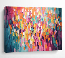 Load image into Gallery viewer, Colorful Abstract “Confetti Wall” Painting on Canvas, Joyful Modern Decor DKH868