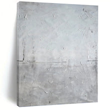 Load image into Gallery viewer, “Textured Grey Minimalist Abstract” - Subtle Textural Art on Canvas DKH1581