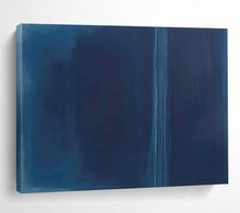Load image into Gallery viewer, Deep Blue Minimalist Abstract Painting for Coastal Bedroom & Relaxing Spa DKH099