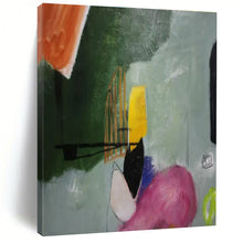 Load image into Gallery viewer, Color - Blocked Abstract Painting - Perfect for Eclectic Home Office & Bold Dining Area LargeART1405