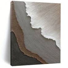 Load image into Gallery viewer, Neutral Textured Layers – Minimalist Mixed - Media DTP269
