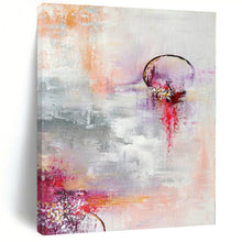 Load image into Gallery viewer, Hand - painted Extensive Soft - Hued Abstract Moonlit Scene Acrylic Art for Romantic Bedrooms LargeART0038