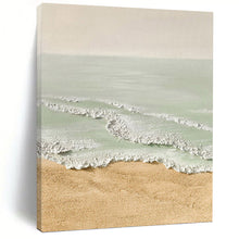Load image into Gallery viewer, “Pastel Beach Scene” - Serene Coastal Art on Canvas DKH1489