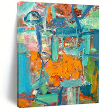 Load image into Gallery viewer, Colorful Chaos Abstract Painting, Perfect for Creative Studio & Vibrant Lounge LargeART2291