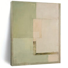 Load image into Gallery viewer, Large - Scale Soft Green - Beige Abstract Art for Coastal Home & Wellness Spa LargeART0398