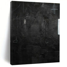 Load image into Gallery viewer, Dark Textured Abstract Painting, Suited for Moody Lounge & Contemporary Art Space LargeART1416