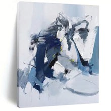 Load image into Gallery viewer, Large Cool - Toned Abstract Art - Ideal for Modern Bedroom & Art - Loving Library LargeART0780