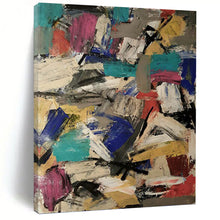 Load image into Gallery viewer, “Color Collision: Vibrant Abstract” Abstract Painting on Canvas, Creative Studio Decor DKH1039