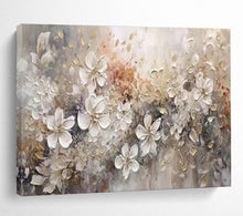 Load image into Gallery viewer, Textured Floral Abstract Painting for Elegant Living Room & Luxury Bridal Suite DKH259
