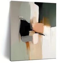 Load image into Gallery viewer, Neutral Tones Abstract Art for Scandinavian - style Kitchen & Minimalist Art Gallery LargeART0943