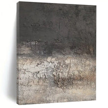 Load image into Gallery viewer, Gray Textured Abstract Art for Minimalist Art Studio & Urban - inspired Hotel Lobby LargeART0947