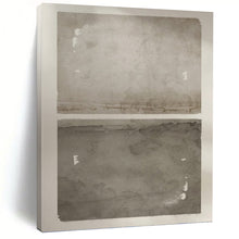 Load image into Gallery viewer, “Subtle Grey Toned Landscape Diptych” - Monochromatic Horizon Art on Canvas DKH1359