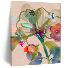 Load image into Gallery viewer, Watercolor - Style Abstract Floral Painting, Perfect for Botanical - Themed Bathroom & Relaxing Reading Nook LargeART1817