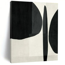 Load image into Gallery viewer, Black & White Organic Abstract Painting, Suited for Art Gallery & Monochrome Study LargeART1426