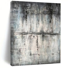 Load image into Gallery viewer, Massive Gray - Blue Abstract Texture Acrylic for Serene Bedroom LargeART0296