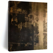 Load image into Gallery viewer, Oversized Dark Textured Abstract Art for Dramatic Living Room & Sophisticated Lounge LargeART0529