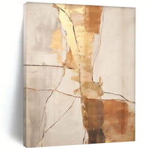 Load image into Gallery viewer, Cracked Gold Abstraction Acrylic Art, Great for Industrial - Chic Home & Gallery Wall LargeART1052