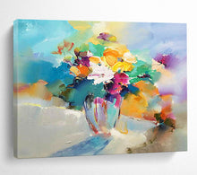 Load image into Gallery viewer, Colorful Floral Bouquet Large - Scale Hand - painted Abstract Acrylic Art DLZ191