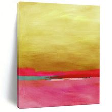 Load image into Gallery viewer, Gold - Pink Color - Block Abstract Painting, Ideal for Modern Living Room & Chic Dining Area LargeART2023