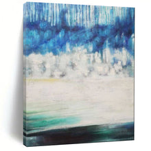 Load image into Gallery viewer, Blue & Green Abstract Forest Landscape, Perfect for Nature - Inspired Bedroom & Calm Office LargeART1974