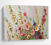 Load image into Gallery viewer, 3D Wildflowers Abstract Painting for Bohemian Garden Room & Art - Filled Café DKH260